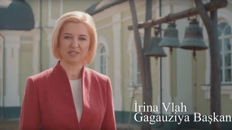 (ВИДЕО) Башкан Гагаузии Ирина Влах поздравила жителей автономии с Пасхальными праздниками