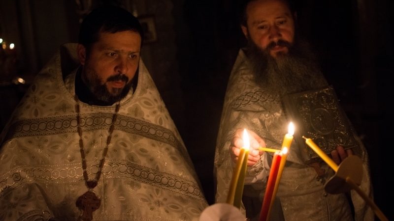 (ФОТО) Пасхальное богослужение в Успенском храме села Копчак