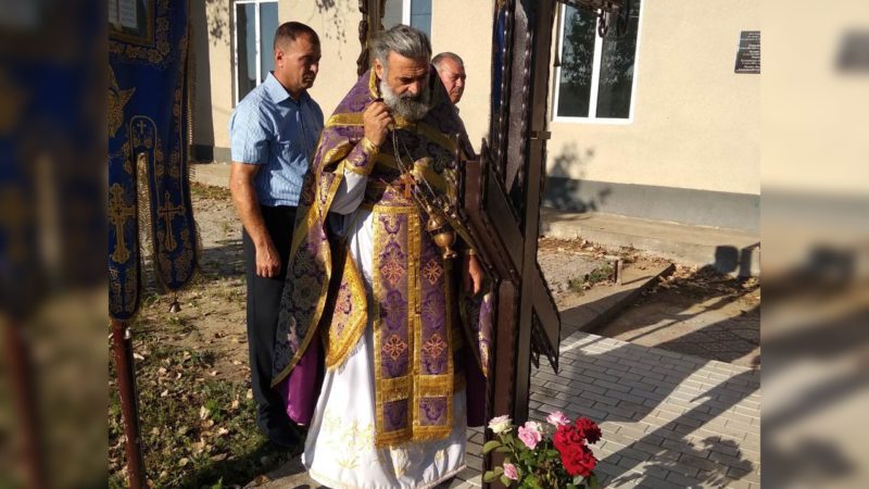 (ФОТО) В селе Джолтай освятили крест на месте храма в честь св. муч.  Харалампия
