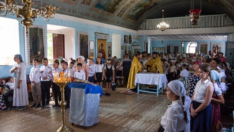 (ФОТО) В Успенском храме села Копчак состоялся молебен на начало учебного года