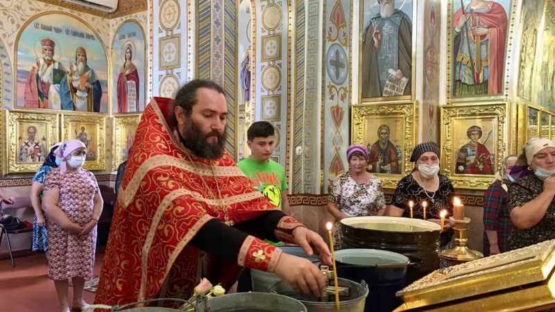 (ФОТО) Происхождение Честных Древ Животворящего Креста Господня в храме Авдармы